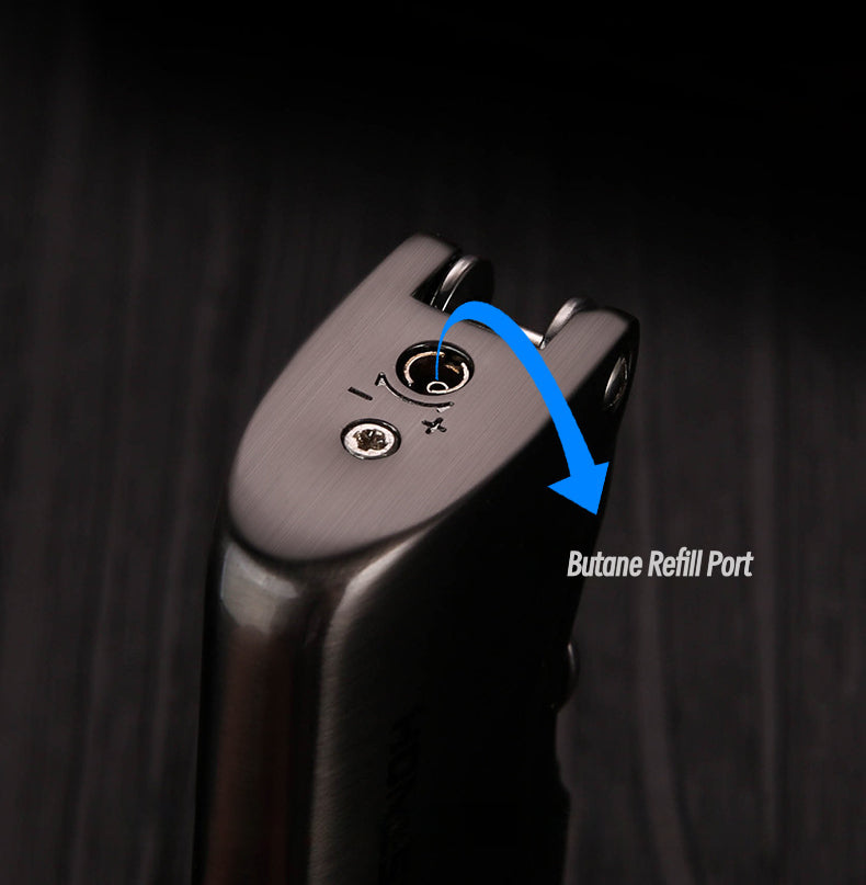 Honest Multi Function Soft Flame Lighter,Refillable Butane Gas Lighter with Pipe Tools