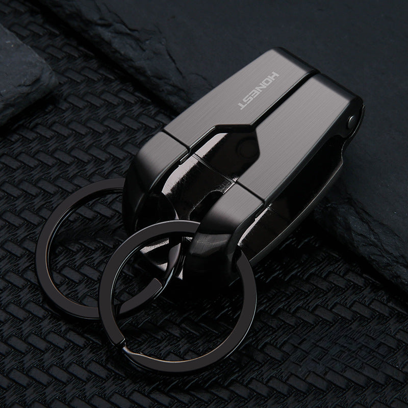 Honest Stainless Steel Sports Pants Keychain for Men - Car Key Holder, Waist Hook, Durable and Stylish Design