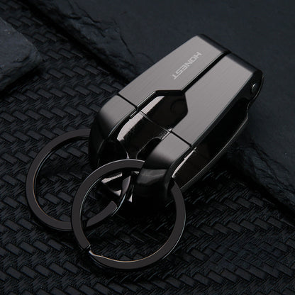 Honest Stainless Steel Sports Pants Keychain for Men - Car Key Holder, Waist Hook, Durable and Stylish Design