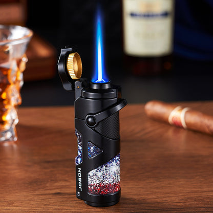 Windproof Metal Lighter with Foldable Multi-Function Spark Ignition and Arm Design