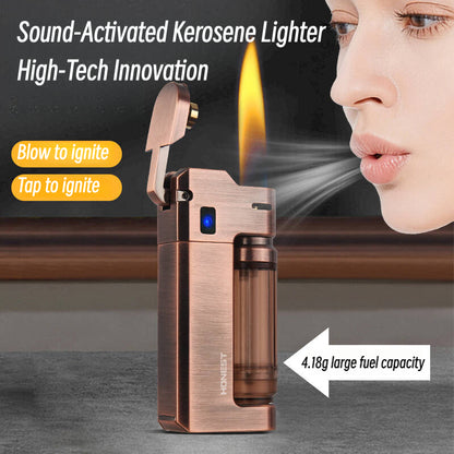Honest Voice-Control Electric Arc Lighter – High-Tech Futuristic Design, Creative Gift for Men, Large Capacity Rechargeable Flame-Free Ignition Device