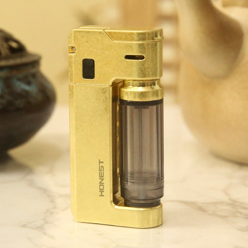 Honest Voice-Control Electric Arc Lighter – High-Tech Futuristic Design, Creative Gift for Men, Large Capacity Rechargeable Flame-Free Ignition Device