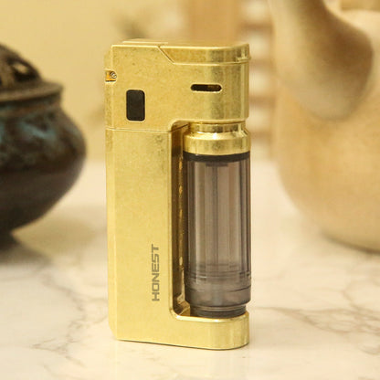 Honest Voice-Control Electric Arc Lighter – High-Tech Futuristic Design, Creative Gift for Men, Large Capacity Rechargeable Flame-Free Ignition Device