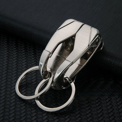 Honest New Full Metal Belt Loop Keychain - Creative Minimalist Men's Key Holder, Durable and Premium