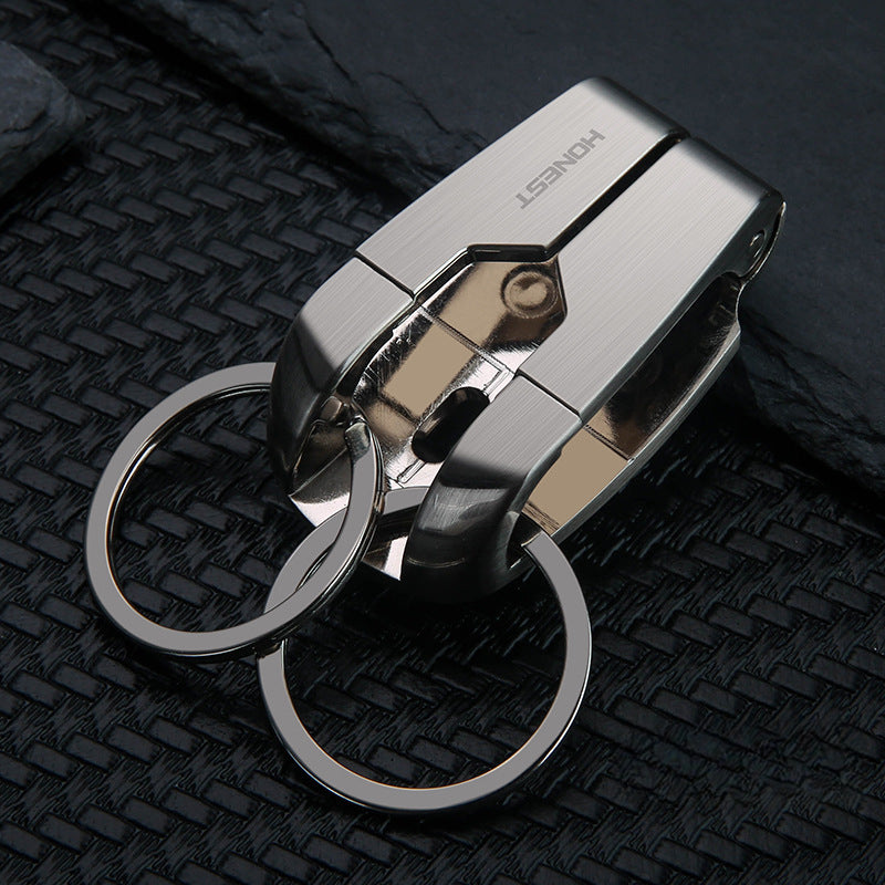 Honest Stainless Steel Sports Pants Keychain for Men - Car Key Holder, Waist Hook, Durable and Stylish Design