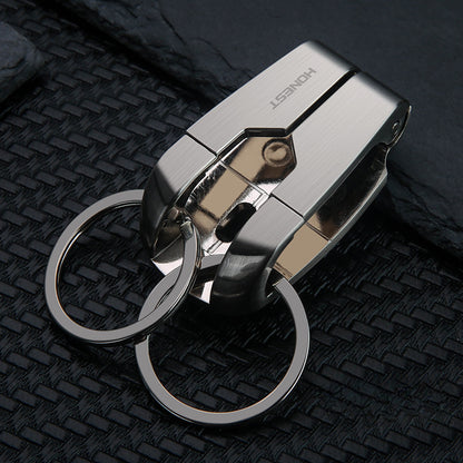 Honest Stainless Steel Sports Pants Keychain for Men - Car Key Holder, Waist Hook, Durable and Stylish Design