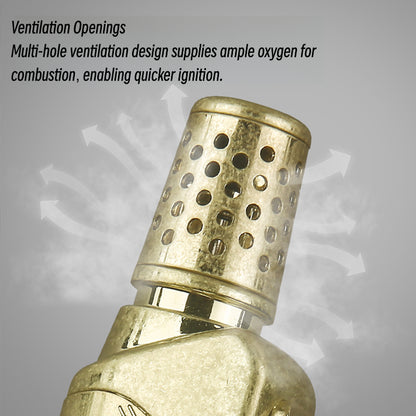Honest New Metal Engraved Windproof Refillable Lighter Durable Flame Igniter for Aroma Therapy and Incense Wholesale