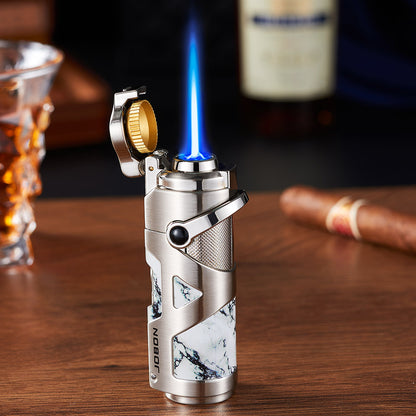 Windproof Metal Lighter with Foldable Multi-Function Spark Ignition and Arm Design