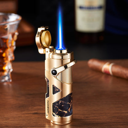 Windproof Metal Lighter with Foldable Multi-Function Spark Ignition and Arm Design