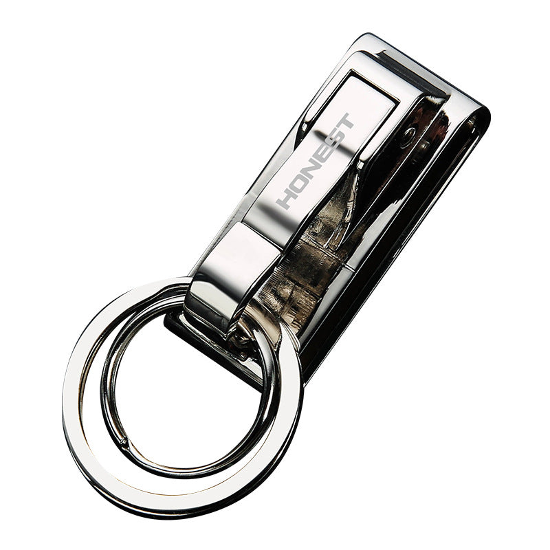 Honest Men's Minimalist Leather Belt Keychain – Creative Waist Belt Key Holder, Car Gifts, Wholesale
