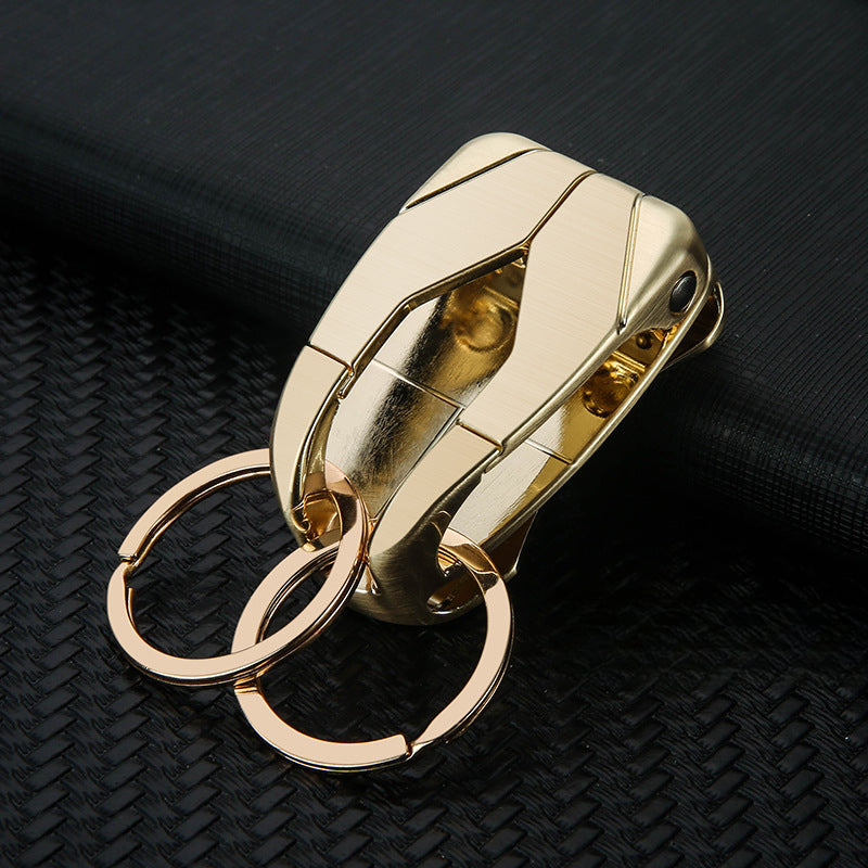 Honest New Full Metal Belt Loop Keychain - Creative Minimalist Men's Key Holder, Durable and Premium