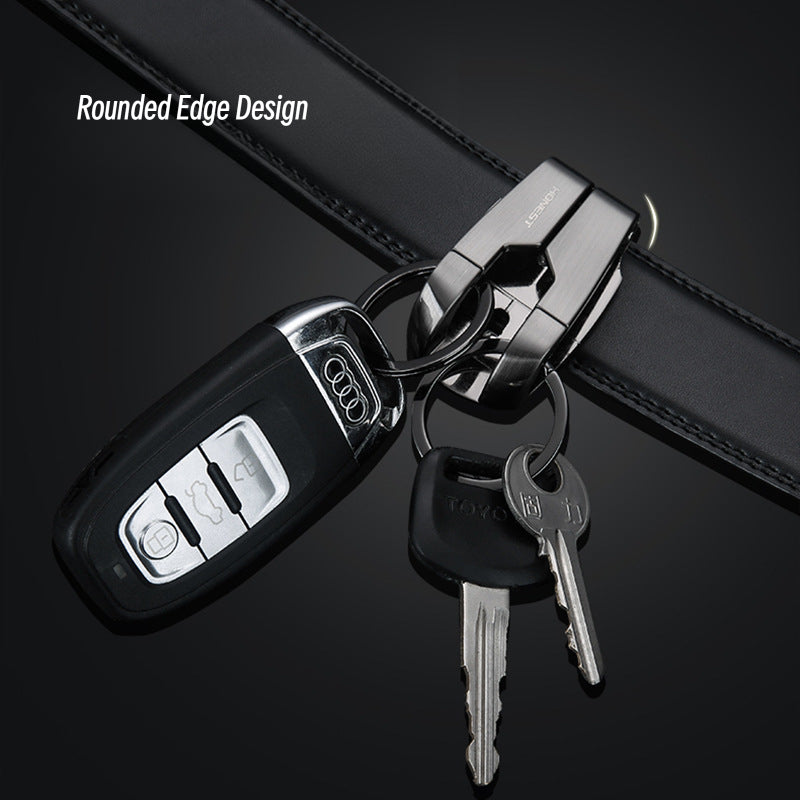 Honest Stainless Steel Sports Pants Keychain for Men - Car Key Holder, Waist Hook, Durable and Stylish Design