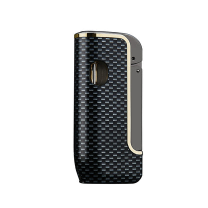 Honest New Model Focused on Single Flame Turbo Lighter – Stylish Blue Flame Electronic Push-Button Open Lid Side Ignition Refillable Lighter