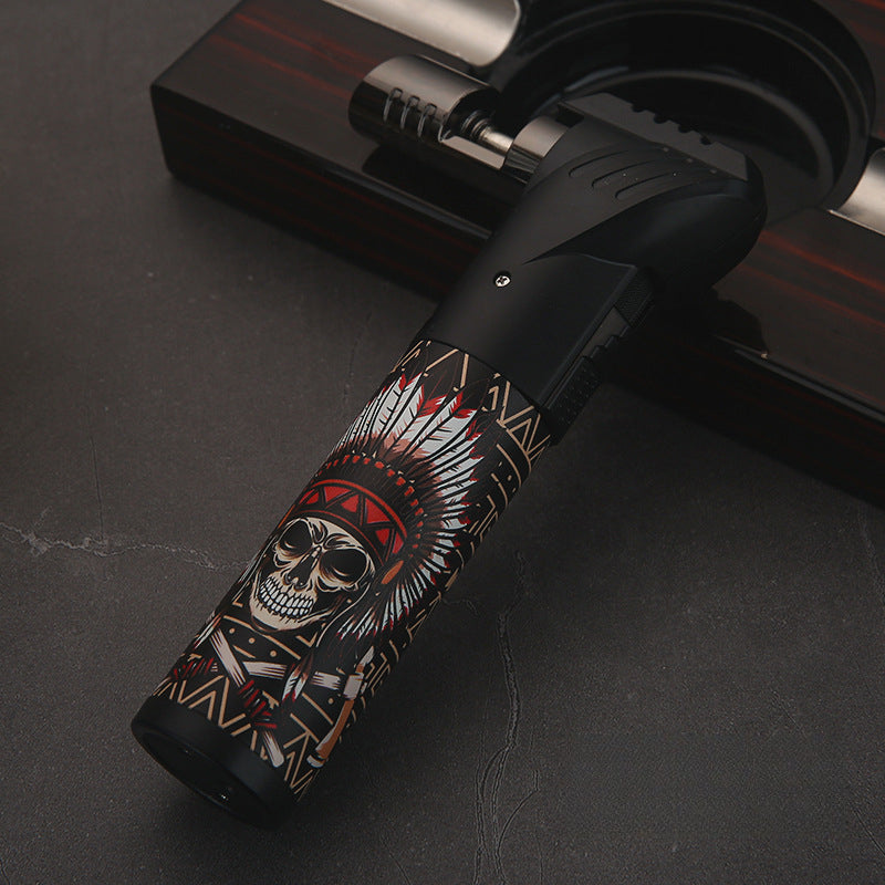 Honest Windproof Lighter Dual Jet Refillable Torch Burner for Baking, BBQ, Jewelry High-Temperature Welding Wholesale