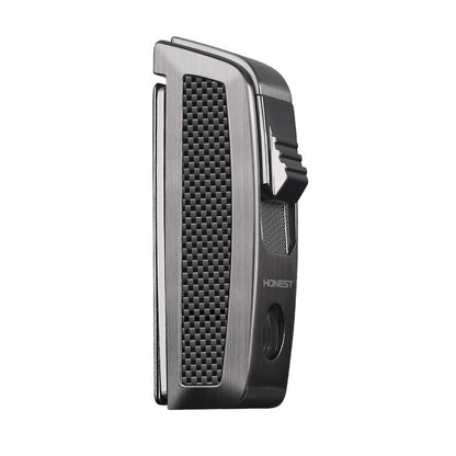 Honest Windproof Butane Lighter with Cutter for Lighting and Ignition – Premium Metal Material Gift