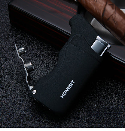 Honest Multi Function Soft Flame Lighter,Refillable Butane Gas Lighter with Pipe Tools