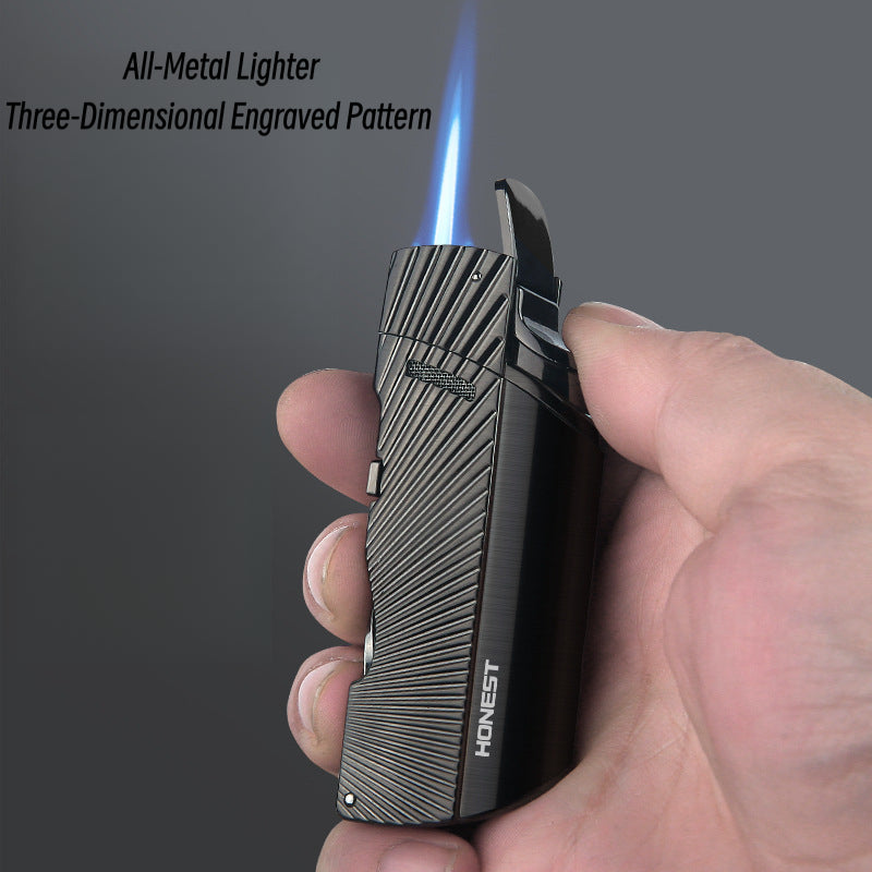 Honest Windproof Torch Lighter for Moxibustion – High-Capacity Portable Outdoor Lighter for Cross-Border Sales