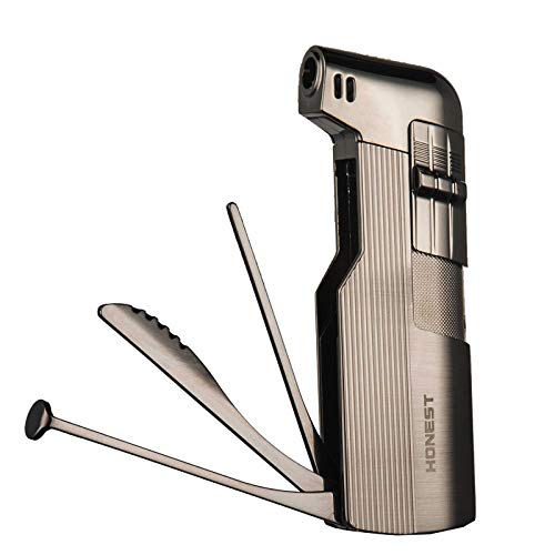 Soft Flame Pipe Lighter - Refillable Butane Lighter for Czech Pipe Tools - Perfect Father's Day Gift for Husband