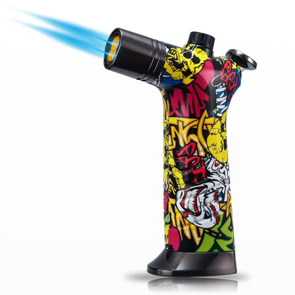 HONEST Refillable Butane Cigar Lighter – Double Flame Torch for Cocktails, Hookah, and More