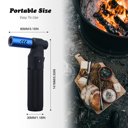 HONEST Adjustable Butane Blow Torch – Sleek Cooking Torch Lighter for Camping, Home Use, Welding, and Culinary Applications