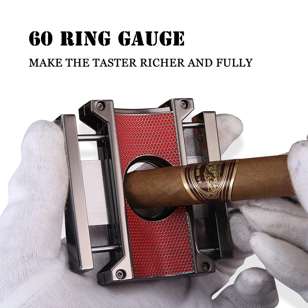 Honest Stainless Steel Cigar Cutter – Double Blade Guillotine for 20mm Cigar Diameter